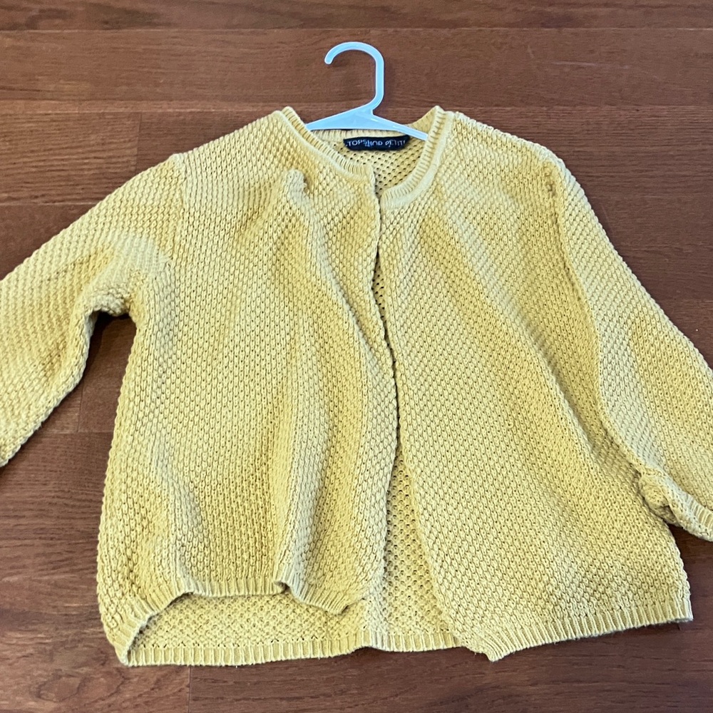 Topshop Yellow Women's Cardigan